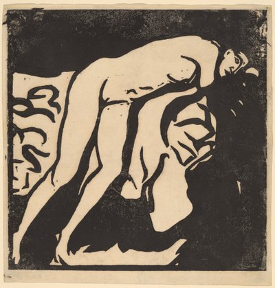 Alaston tyttö, 1906. tekijältä Ernst Ludwig Kirchner
