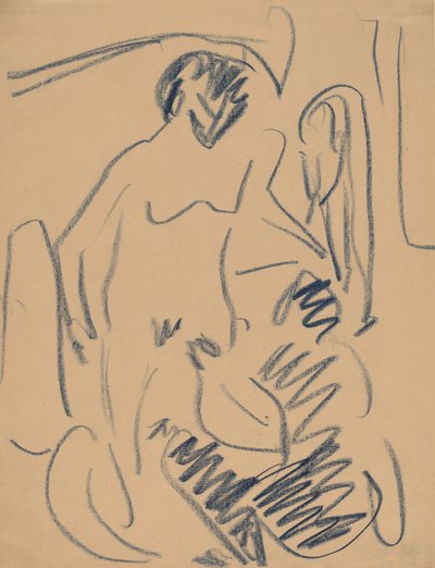 Alaston rannalla, 1910. tekijältä Ernst Ludwig Kirchner
