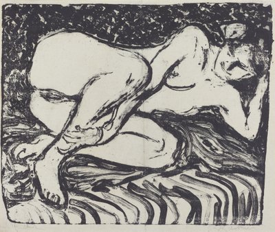 Makaava alastonkuva, 1907. tekijältä Ernst Ludwig Kirchner
