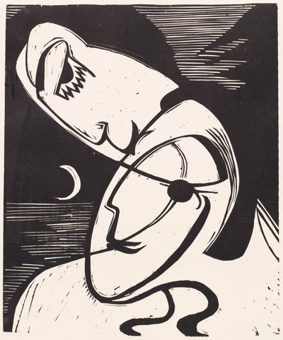 Suudelma, 1930. tekijältä Ernst Ludwig Kirchner