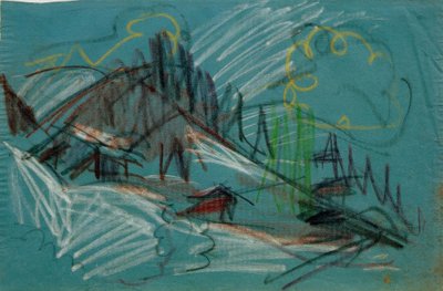 Alp im Mondlichtissa tekijältä Ernst Ludwig Kirchner