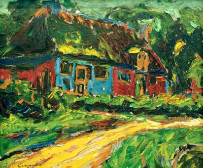 Vanha talo Fehmarnissa tekijältä Ernst Ludwig Kirchner