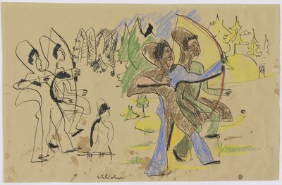 Jousiampujat tekijältä Ernst Ludwig Kirchner