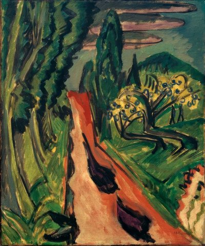 Moottoritie Taunusissa tekijältä Ernst Ludwig Kirchner