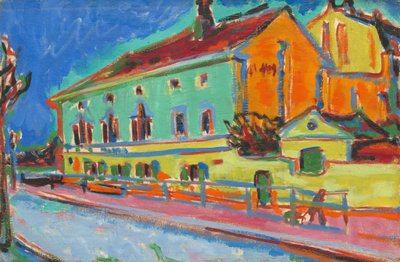 Dance Hall Bellevue [kääntöpuoli] tekijältä Ernst Ludwig Kirchner