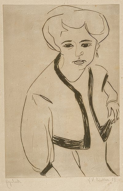 Tee Tee. 1909 tekijältä Ernst Ludwig Kirchner
