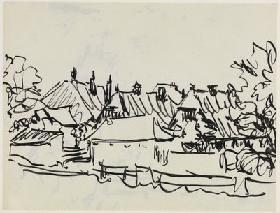 Kylä Fehmarnissa tekijältä Ernst Ludwig Kirchner