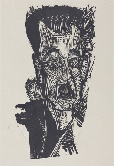 Tohtori Ludwig Binswanger (tohtori Ludwig Binswangerin pää) tekijältä Ernst Ludwig Kirchner