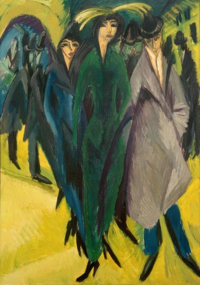 Naisia ​​kadulla tekijältä Ernst Ludwig Kirchner