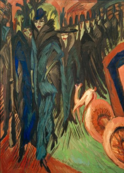 Friedrichstraße, Berliini tekijältä Ernst Ludwig Kirchner