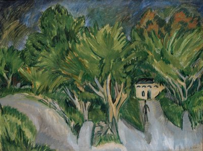 Talo puiden alla (Fehmarn) tekijältä Ernst Ludwig Kirchner