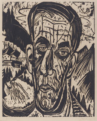 Van de Velden johtaja, Bright (Head of van de Velde, Hell) tekijältä Ernst Ludwig Kirchner