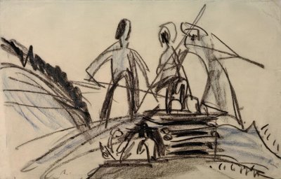 Heuende Bauern tekijältä Ernst Ludwig Kirchner