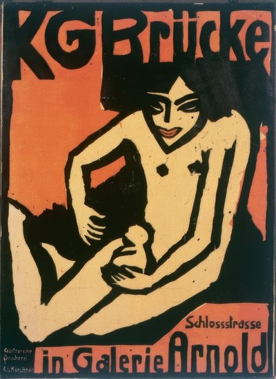 KG Brücke / Galerie Arnoldissa tekijältä Ernst Ludwig Kirchner