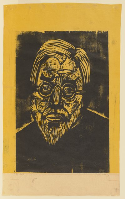 Jakob Bosshartin pää tekijältä Ernst Ludwig Kirchner