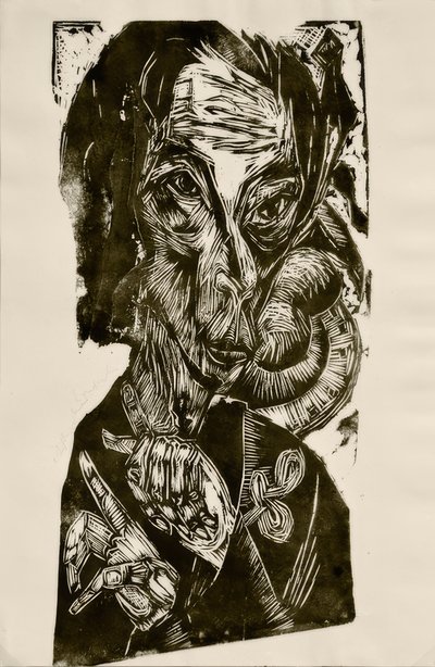 Sairaiden pää - Omakuva tekijältä Ernst Ludwig Kirchner