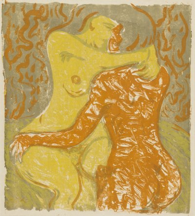 Rakkauskohtaus, 1908 tekijältä Ernst Ludwig Kirchner