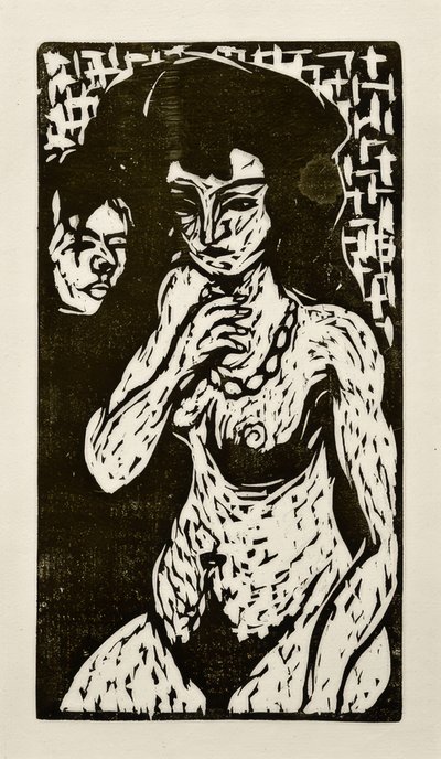 Alaston tyttö omakuva tekijältä Ernst Ludwig Kirchner