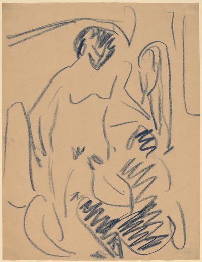 Alaston rannalla tekijältä Ernst Ludwig Kirchner
