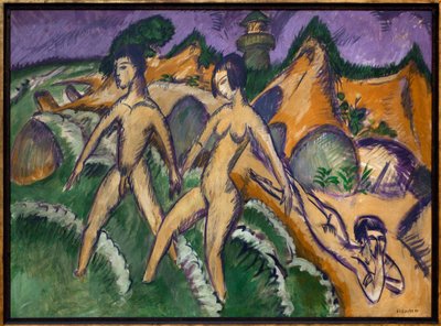 Meren takana. Ernst Ludwig Kirchnerin (1880-1938) maalaus öljy kankaalle tekijältä Ernst Ludwig Kirchner
