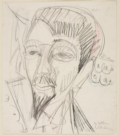 Alfred Döblinin muotokuva tekijältä Ernst Ludwig Kirchner