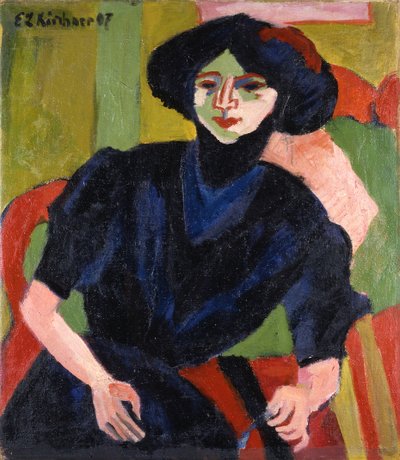 Naisen muotokuva tekijältä Ernst Ludwig Kirchner