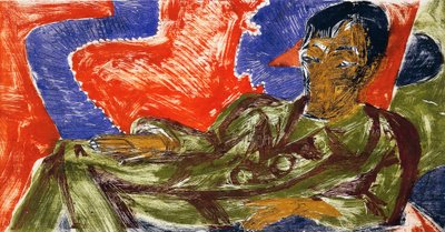 Taidemaalari Otto Muellerin muotokuva tekijältä Ernst Ludwig Kirchner