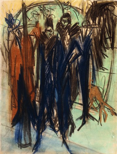 Prostituoitu, Friedrichstrasse, Berliini tekijältä Ernst Ludwig Kirchner