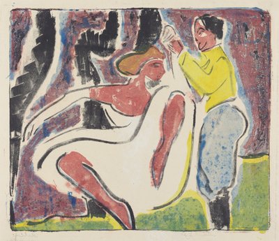Venäläiset tanssijat tekijältä Ernst Ludwig Kirchner