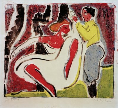 Venäläinen tanssijapari tekijältä Ernst Ludwig Kirchner