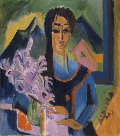 Sunnuntai Alpeilla. 1922 tekijältä Ernst Ludwig Kirchner