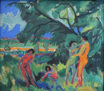 Spielende nackte Menschen tekijältä Ernst Ludwig Kirchner