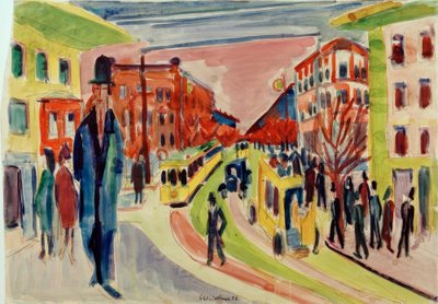 Katukuvaus tekijältä Ernst Ludwig Kirchner