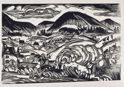 Taunus-maisema tekijältä Ernst Ludwig Kirchner