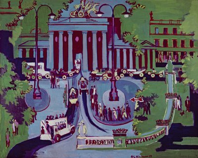 Brandenburgin portti, Berliini tekijältä Ernst Ludwig Kirchner