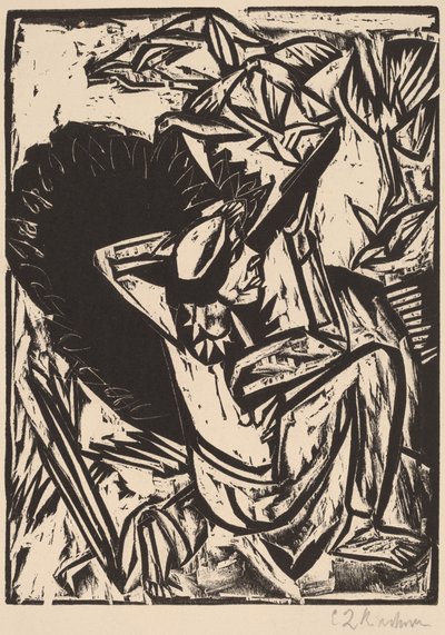 Lokkimetsästäjä tekijältä Ernst Ludwig Kirchner