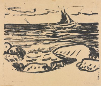 Meri lähellä Staberhukia tekijältä Ernst Ludwig Kirchner