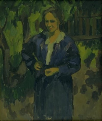 Nainen puutarhassa. Anna Thorup tekijältä Ernst Zeuthen