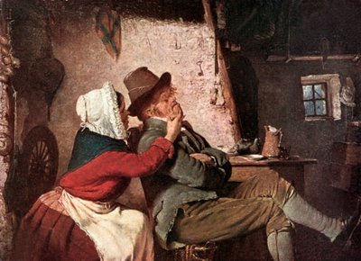 "Voisiko se murjottaa pimunsa kanssa" (väriliitos) tekijältä Erskine Nicol