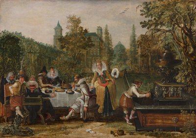 Merry Company in a Park, 1614 tekijältä Esaias van de Velde
