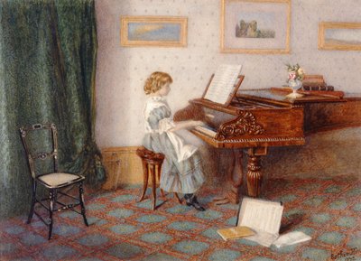 Pianolla, 1876 tekijältä Esther H. Jones