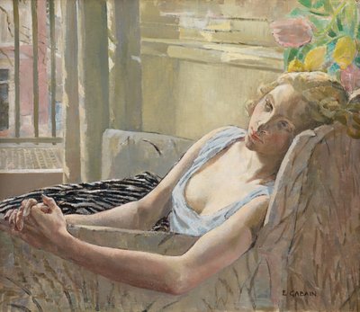 Lassitude (öljy kankaalle) tekijältä Ethel Gabain