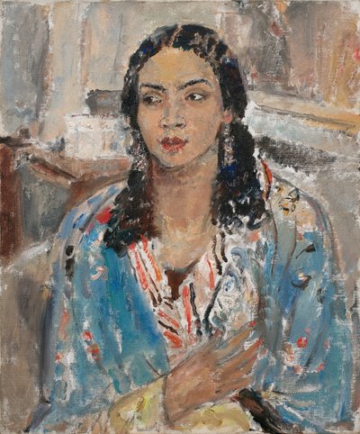 Sininen takki (öljy kankaalle) tekijältä Ethel Walker