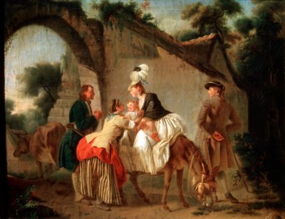 Jäähyväiset sairaanhoitajalle, 1777. tekijältä Etienne Aubry