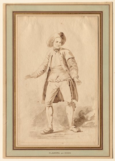 Näyttelijä Clairval, 1700-luku. tekijältä Etienne Aubry