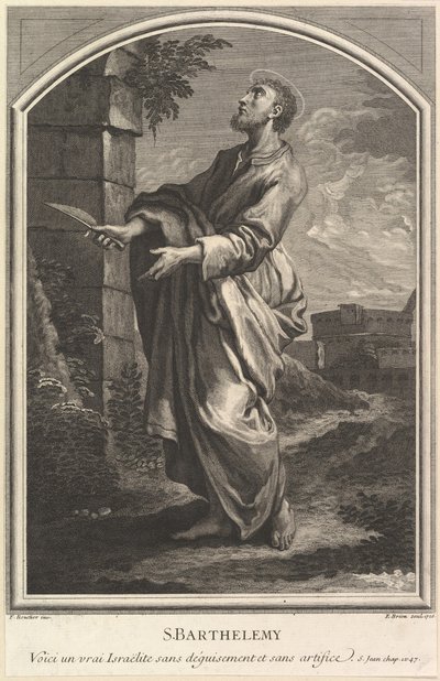 Pyhä Bartolomeus, 1726. tekijältä Etienne Brion