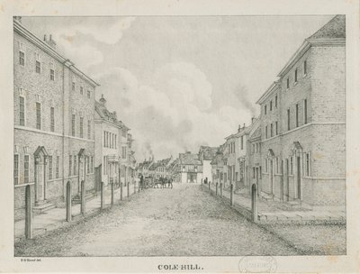 Tamworth - Cole-hill: litografia, nd [1796-1865] tekijältä Etienne Bruno Hamel