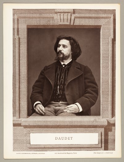 Alphonse Daudet (ranskalainen kirjailija, 1849-1897) tekijältä Etienne Carjat
