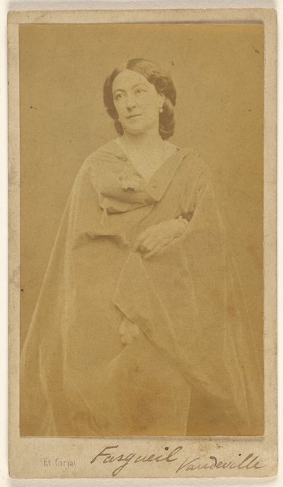 [Anaïs] Fargueil, vaudeville tekijältä Etienne Carjat