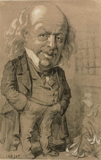Pierre-Jean de Berangerin karikatyyrimuotokuva tekijältä Etienne Carjat